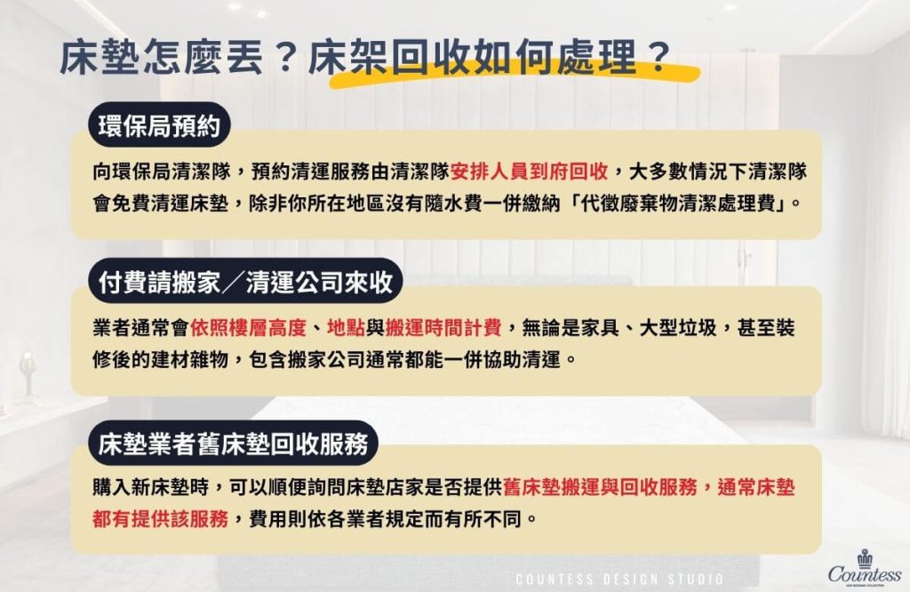 床墊怎麼丟